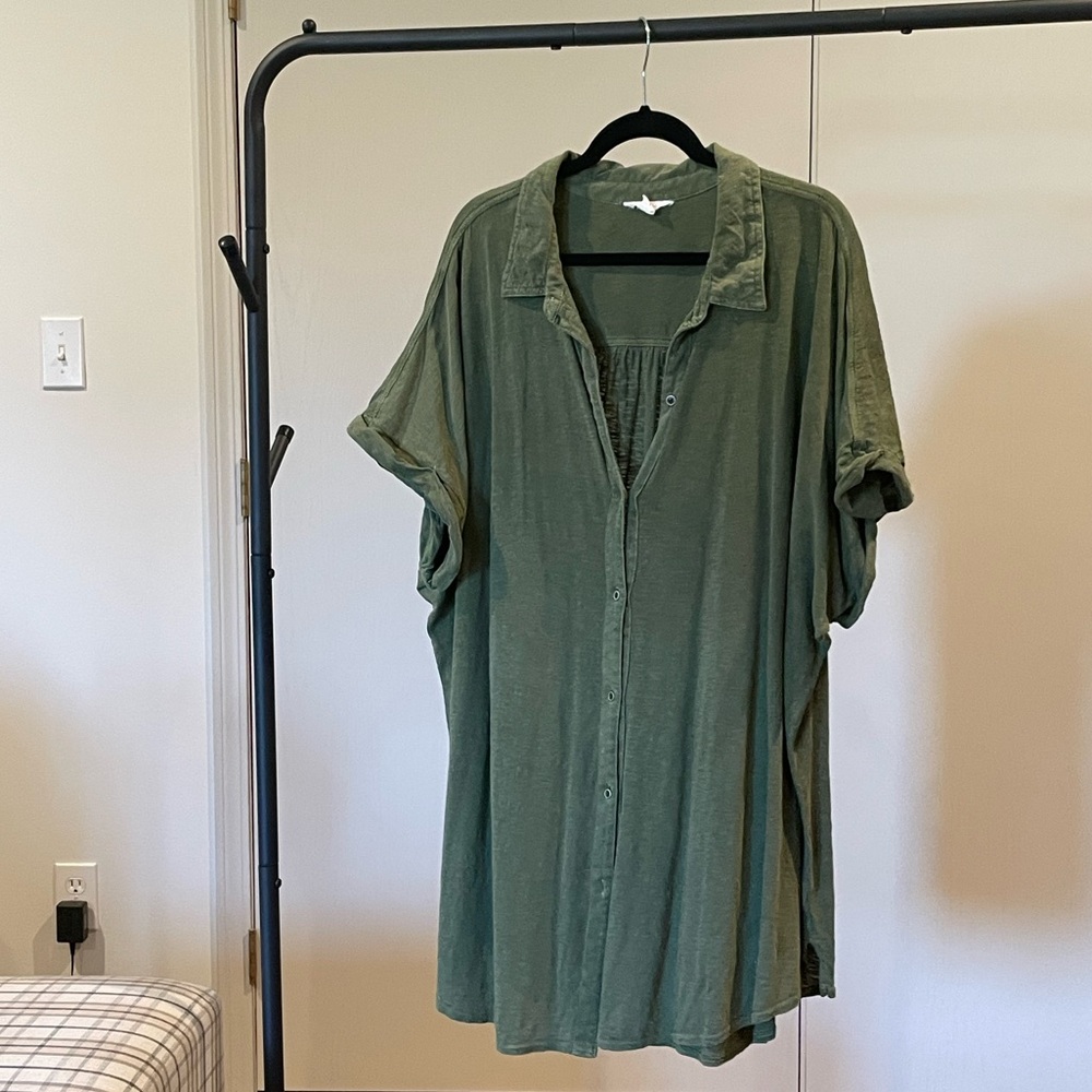 Caslon Olive Button Down Shirt